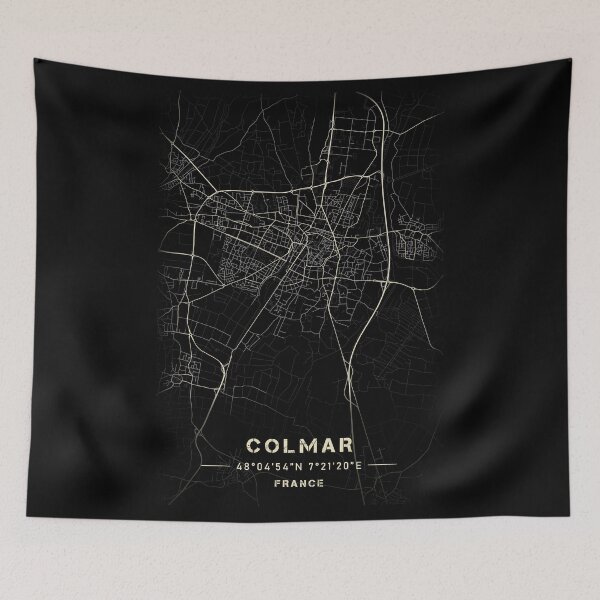 Item preview, Map of Colmar Black and white designed and sold by Jerhus.