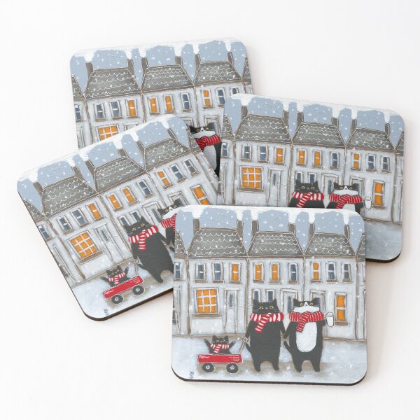 Item preview, A Snowy Walk Home designed and sold by KilkennyCat Art.
