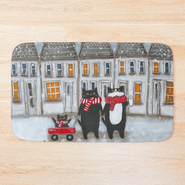 Item preview, A Snowy Walk Home designed and sold by KilkennyCat Art.