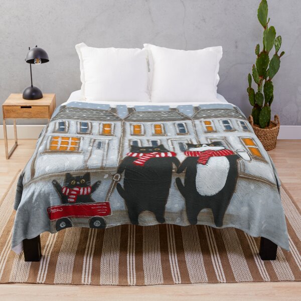 Item preview, A Snowy Walk Home designed and sold by KilkennyCat Art.