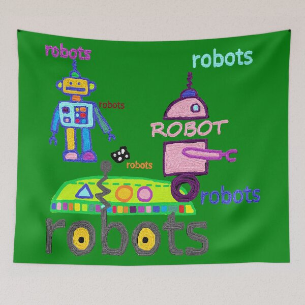 Item preview, old robot toy,nostalgia,vintage old toy, OIL PAINTING designed and sold by zzzozzo.