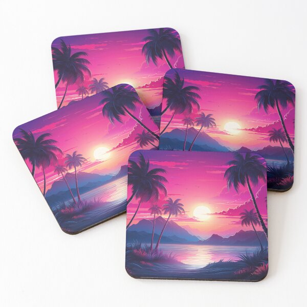 Item preview, Harmonic Haven: Synthwave Sunset Escape designed and sold by Mullet Monkey.