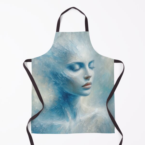 Item preview, Serene Blue Abstract Female Portrait designed and sold by Vlark555.