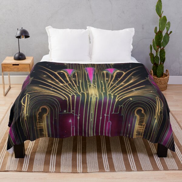 Item preview, art deco background wall pink designed and sold by EclecticDen.