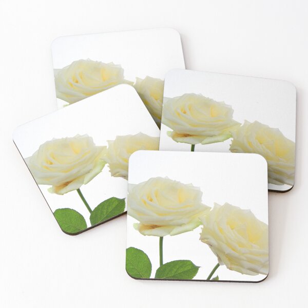 Item preview, Yellow Roses on white, studio florals designed and sold by JonDelorme.
