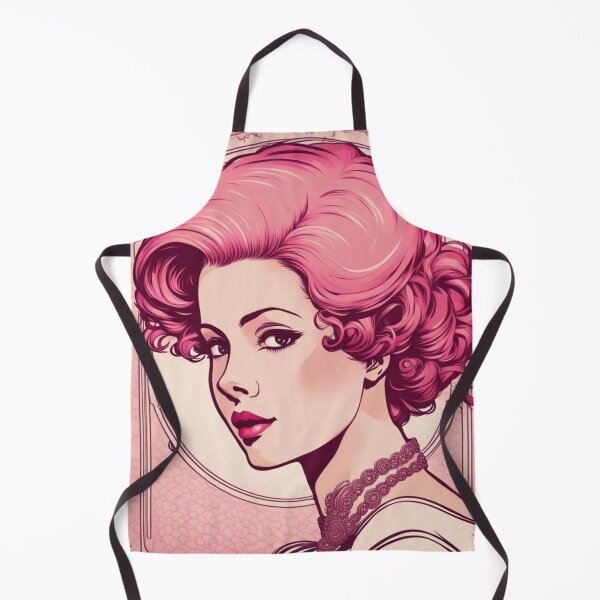 Item preview, Ethyl pink art deco woman designed and sold by EclecticDen.