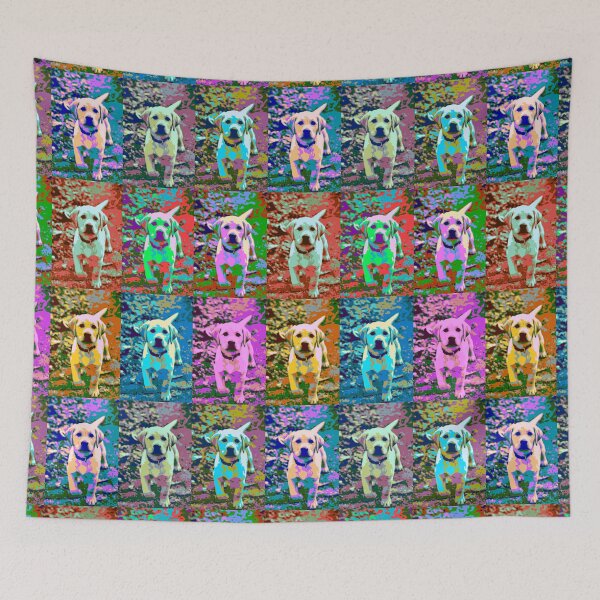Item preview, Puppy pop art designed and sold by Vanja Rosenthal.