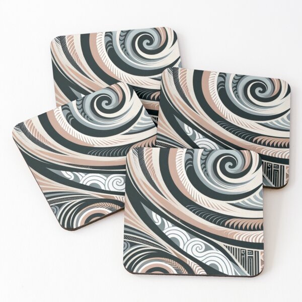 Item preview, Monochrome Whorls designed and sold by MoanaGallery.