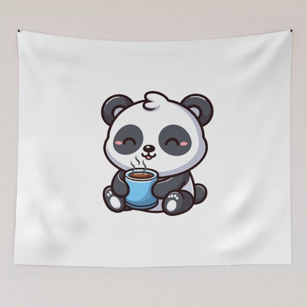 Item preview, Coffee gives energy to panda designed and sold by cave-canvas.
