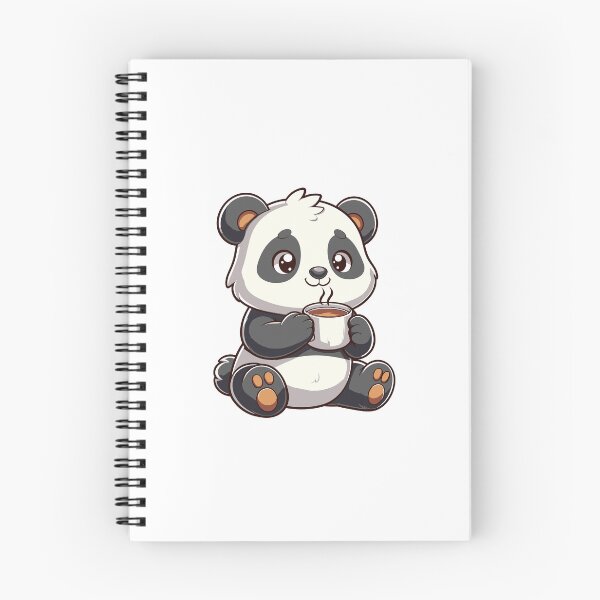 Item preview, Cute Panda coffee time designed and sold by cave-canvas.
