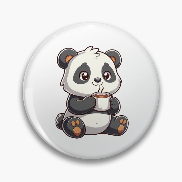 Item preview, Cute Panda coffee time designed and sold by cave-canvas.