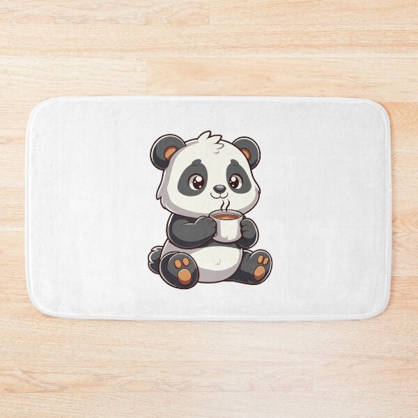 Item preview, Cute Panda coffee time designed and sold by cave-canvas.