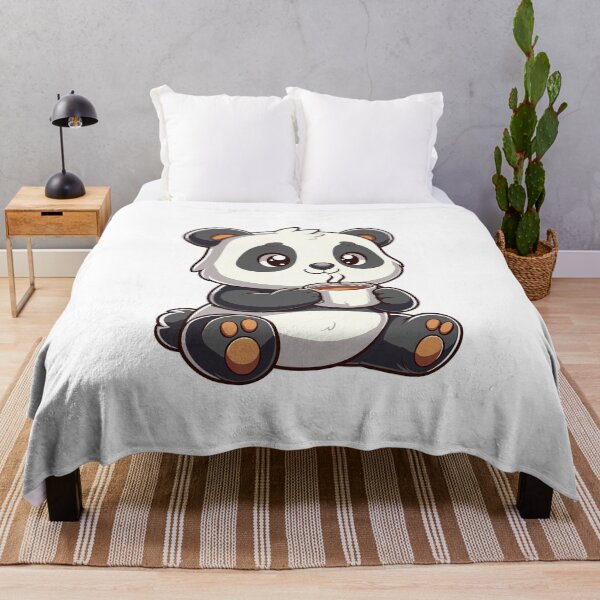 Item preview, Cute Panda coffee time designed and sold by cave-canvas.