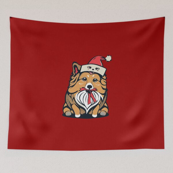 Item preview, Cute Shetland Sheepdog in a Santa Hat Gifts for Girl Boy Kids designed and sold by Mr-wow.