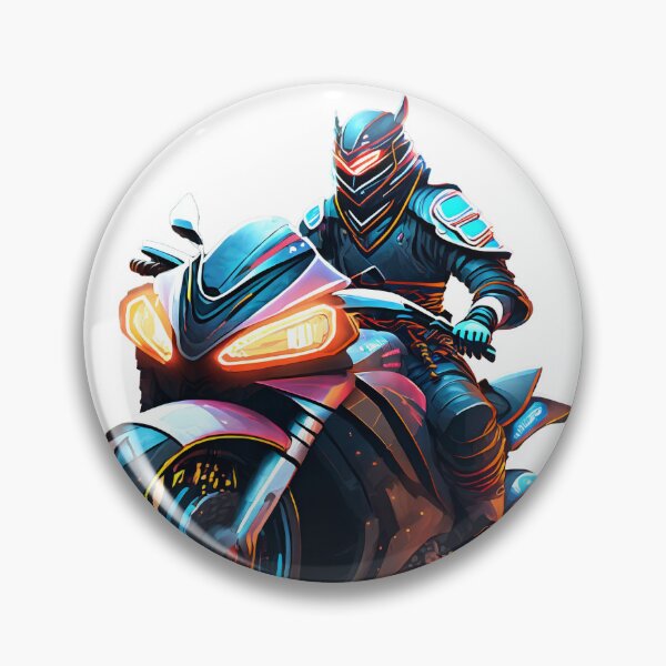 Item preview, Samurai on a Motorcycle designed and sold by BADESIGNZZ.