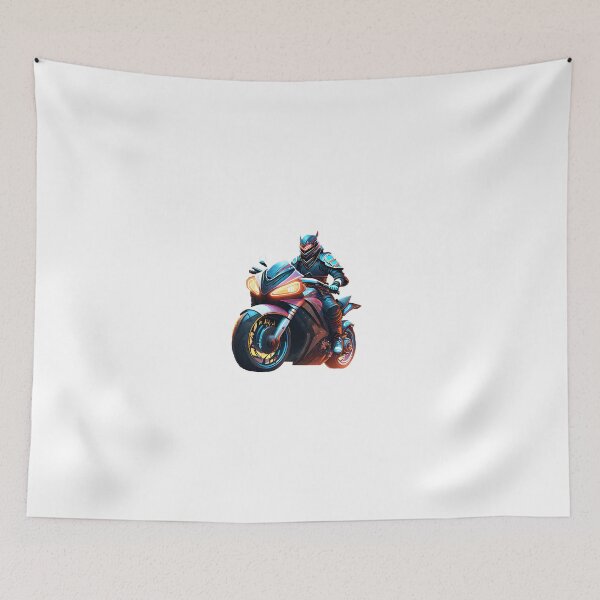 Item preview, Samurai on a Motorcycle designed and sold by BADESIGNZZ.