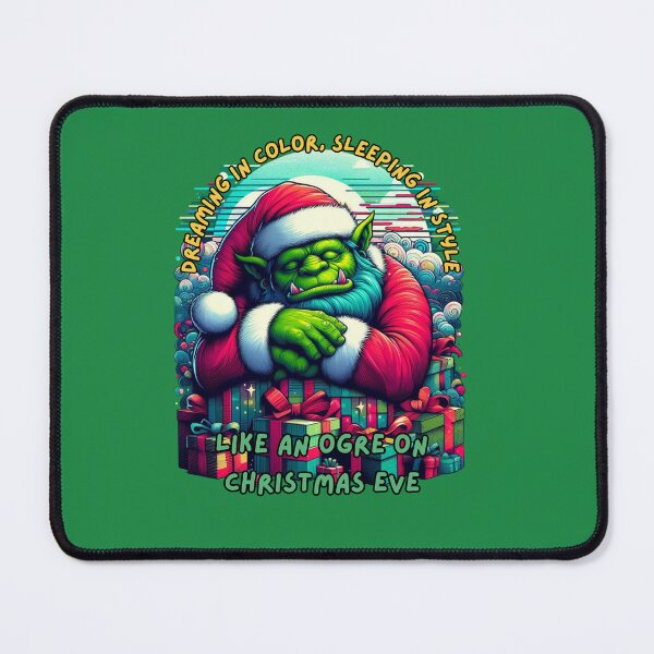 Item preview, Dreaming in Color: Festive Ogre Slumber on Christmas Gifts Tee designed and sold by zax454.