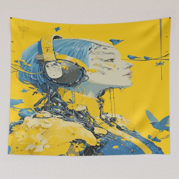 Item preview, Songbird cyberpunk  designed and sold by MANGA Crusade.