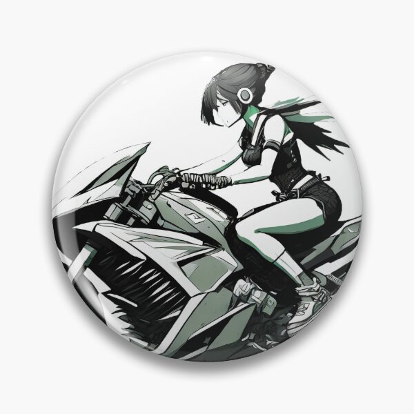Item preview, Green Samurai Biker Girl designed and sold by BADESIGNZZ.