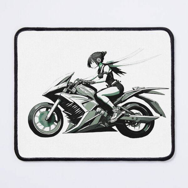 Item preview, Green Samurai Biker Girl designed and sold by BADESIGNZZ.