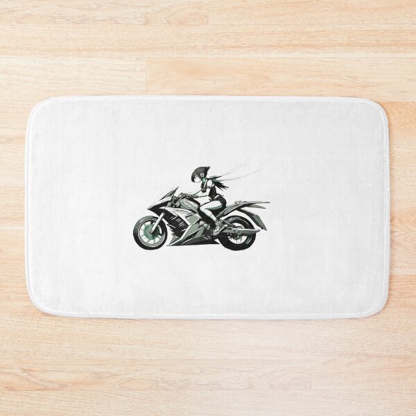 Item preview, Green Samurai Biker Girl designed and sold by BADESIGNZZ.