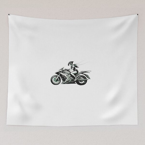 Item preview, Green Samurai Biker Girl designed and sold by BADESIGNZZ.