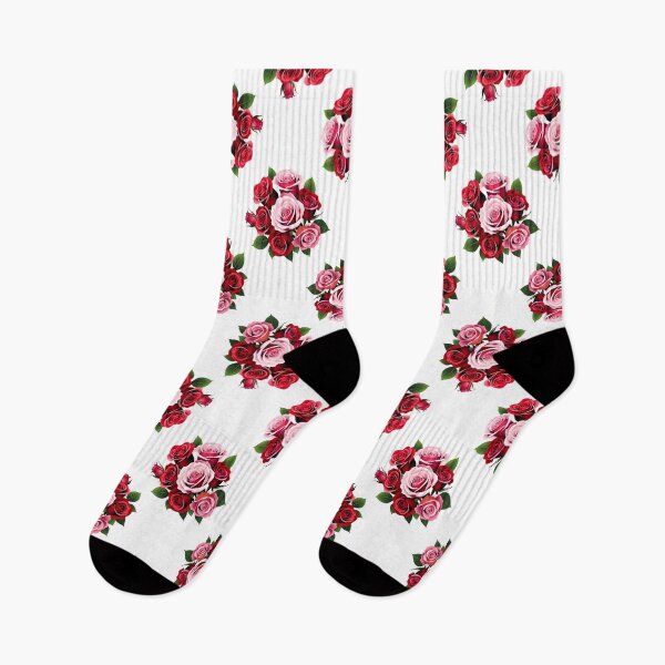 Item preview, Red and Pink Rose Flowers Seamless Pattern  designed and sold by Petalandfur.