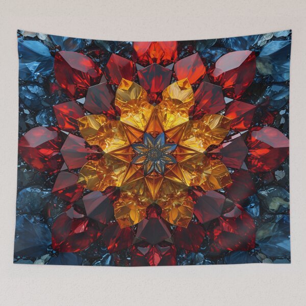 Item preview, "Crimson Coronet & Sapphire Symphony" designed and sold by APARTAI EU.