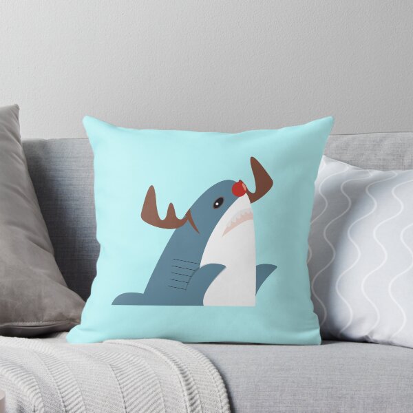 Item preview, Blue Shark the Red-nosed Reindeer designed and sold by RachelAtelierSG.