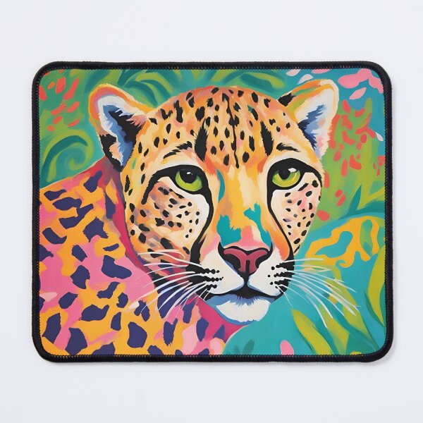 Item preview, Portrait of a preppy cheetah designed and sold by SophieClimaArt.