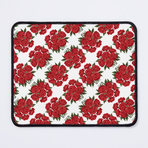 Item preview, Red Carnation Flowers Seamless Pattern designed and sold by Petalandfur.