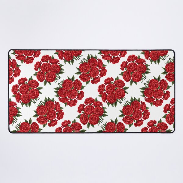 Item preview, Red Carnation Flowers Seamless Pattern designed and sold by Petalandfur.