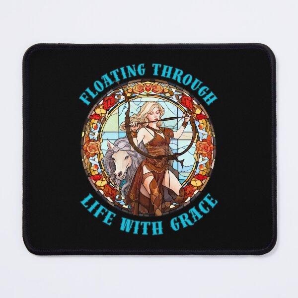 Item preview, Floating Through Life With Grace. pisces quote designed and sold by ZodiacWonders.
