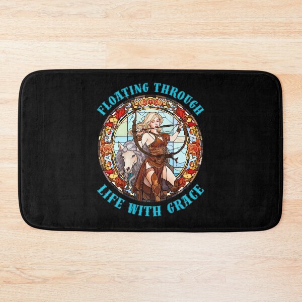 Item preview, Floating Through Life With Grace. pisces quote designed and sold by ZodiacWonders.