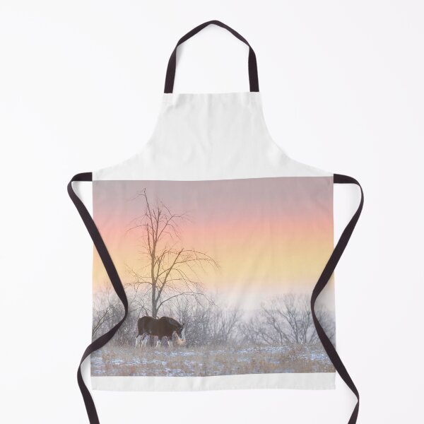 Item preview, Clydesdale horse walking through a winter meadow designed and sold by James Cumming.