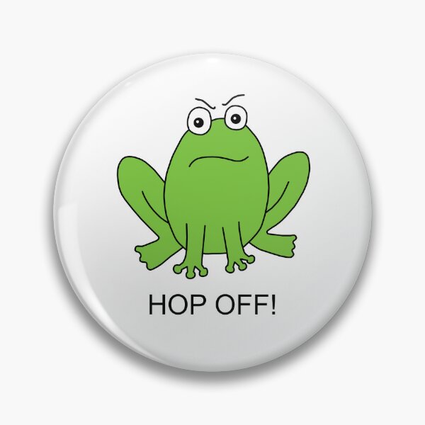 Item preview, Hop Off! Angry Cute Cartoon Frog designed and sold by Scat the cat.