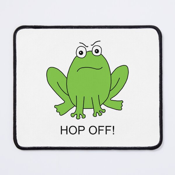 Item preview, Hop Off! Angry Cute Cartoon Frog designed and sold by Scat the cat.