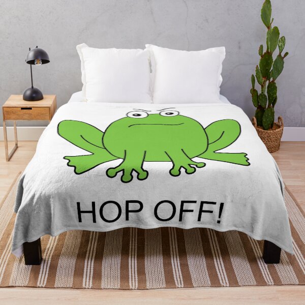 Item preview, Hop Off! Angry Cute Cartoon Frog designed and sold by Scat the cat.