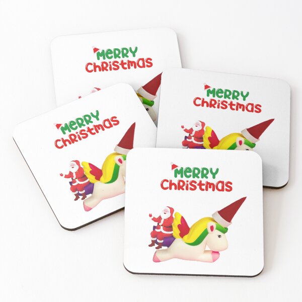 Item preview, Cute Unicorn Head, Rainbow Unicorn Art Feat. Santa Claus For Unicorn Fans designed and sold by haRexia.