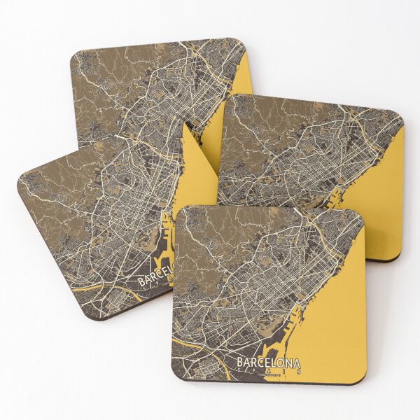 Item preview, Barcelona City Map of Spain - Pastel designed and sold by deMAP.