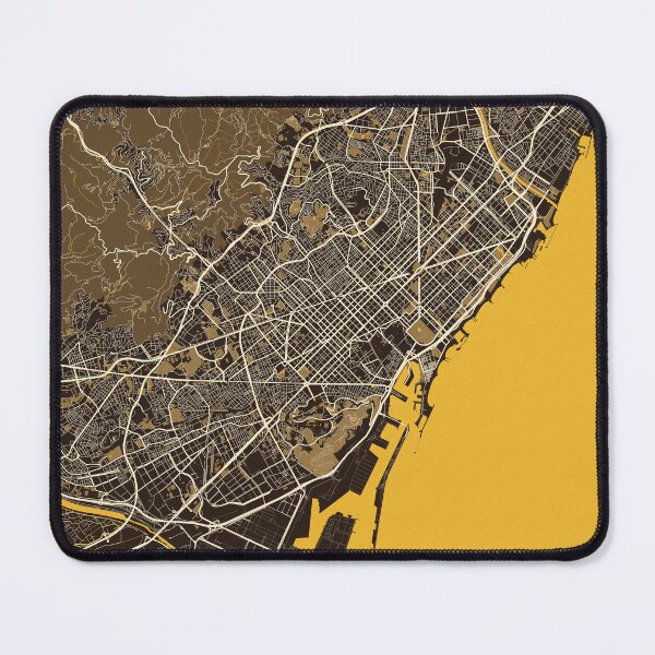 Item preview, Barcelona City Map of Spain - Pastel designed and sold by deMAP.