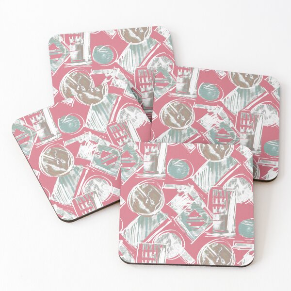 Item preview, Geometric watercolor pink designed and sold by Alessandro Remo Mazzoni Remotextiles.