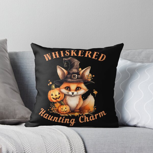 Item preview, Whiskered Haunting Charm. fox portrait designed and sold by FoxVibes.