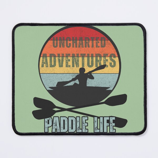 Item preview, Uncharted Adventures Paddle Life - Retro Kayak, Kayak Paddle designed and sold by abeautifulife.