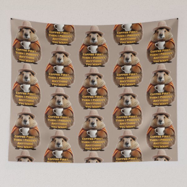 Item preview, Groundhog Day happy funny day for coffee lovers designed and sold by La Loca.