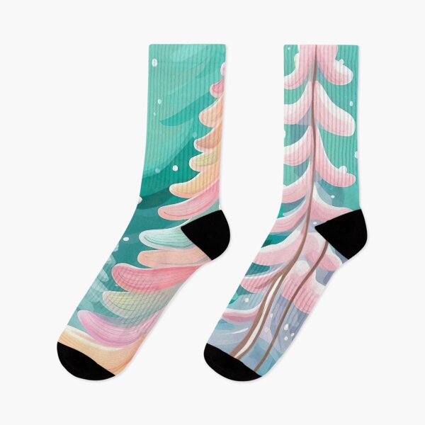 Item preview, Whimsical Winter Wonderland: Pastel Christmas Trees designed and sold by FriskyLemur.