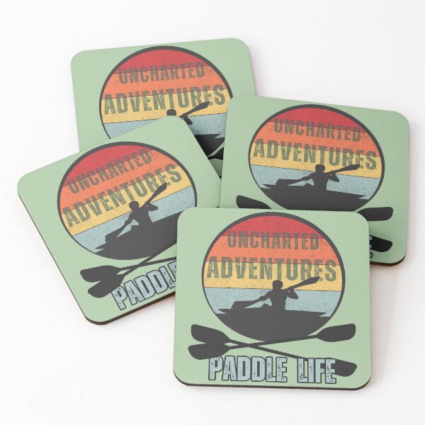 Item preview, Uncharted Adventures Paddle Life - Retro Kayak, Kayak Paddle designed and sold by abeautifulife.