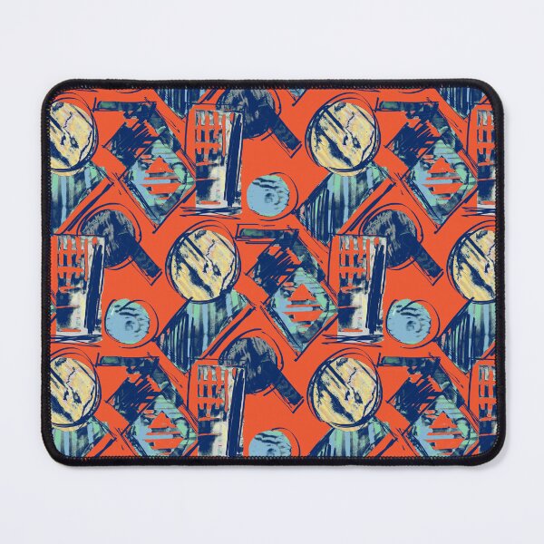 Item preview,  Geometric watercolor orange red designed and sold by Alessandro Remo Mazzoni Remotextiles.