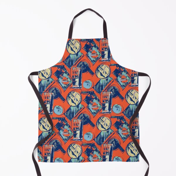 Item preview,  Geometric watercolor orange red designed and sold by Alessandro Remo Mazzoni Remotextiles.