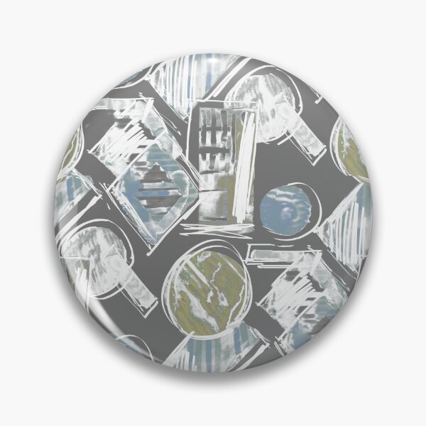 Item preview, Copy of Geometric watercolor gray blue light designed and sold by Alessandro Remo Mazzoni Remotextiles.